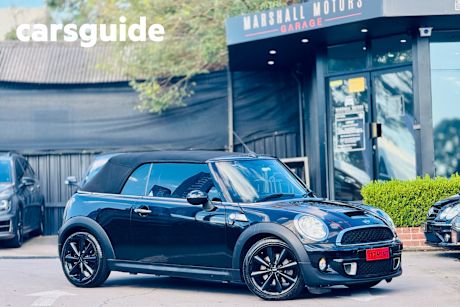 Black 2013 Mini Cabrio Convertible Cooper S