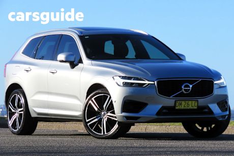 Silver 2018 Volvo XC60 Wagon T8 R-Design (hybrid)