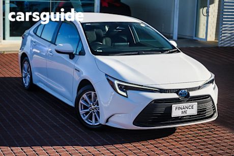 White 2023 Toyota Corolla Sedan Ascent Sport + Conv PK Hybrid