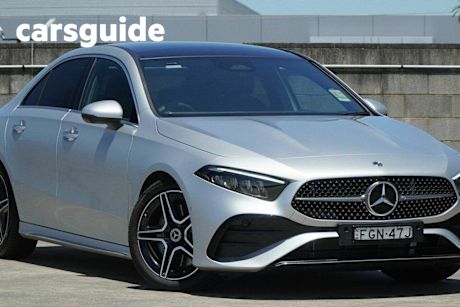 Silver 2024 Mercedes-Benz A250 Sedan 4Matic Mhev