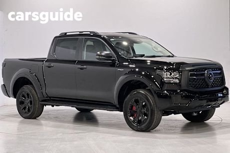 Black 2025 GWM Cannon Alpha Dual Cab Utility LUX Phev (4X4)