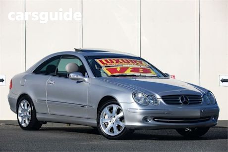 Silver 2002 Mercedes-Benz CLK500 Coupe Elegance