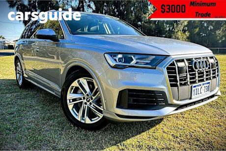 Silver 2022 Audi Q7 Wagon 45 TDI Quattro Mhev