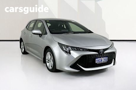 Silver 2021 Toyota Corolla Hatchback Ascent Sport Hybrid