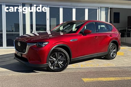 Red 2025 Mazda CX-60 Wagon P50E Evolve Phev