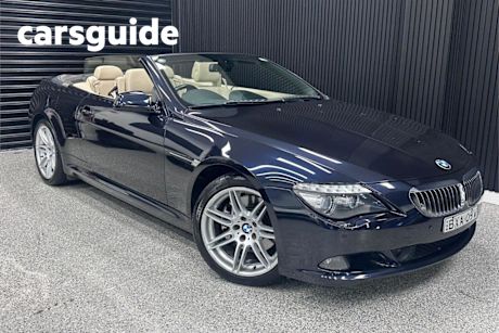 Black 2010 BMW 650I Convertible