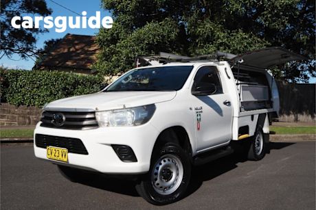 White 2019 Toyota Hilux Cab Chassis SR (4X4)