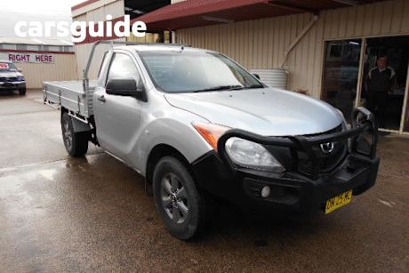 Silver 2015 Mazda BT-50 Cab Chassis XT (4X2)