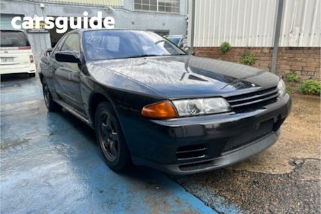 Black 1990 Nissan Skyline Coupe GTR
