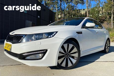 White 2012 Kia Optima Sedan Platinum