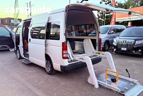 White 2012 Toyota Hiace Bus Commuter