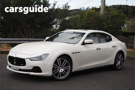 White 2015 Maserati Ghibli Sedan S