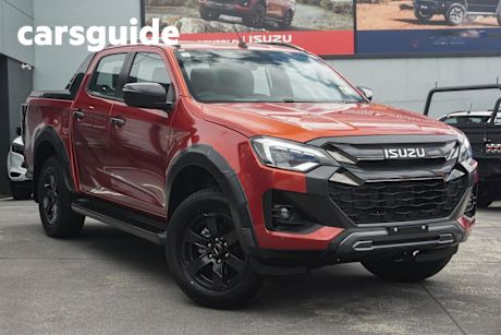Orange 2024 Isuzu D-MAX Crew Cab Utility X-Terrain (4X4)