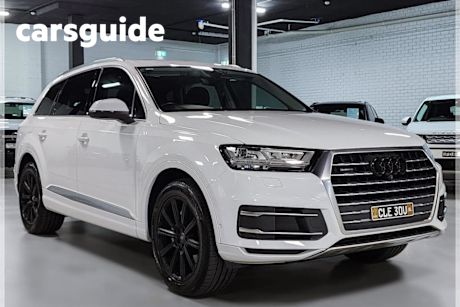 White 2017 Audi Q7 Wagon 3.0 TDI Quattro