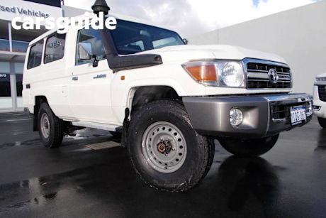 White 2019 Toyota Landcruiser Troop Carrier GXL (4X4) 5 Seat