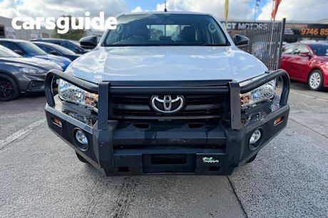 White 2018 Toyota Hilux Dual Cab Utility Workmate