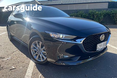 Black 2024 Mazda 3 Sedan G20 Pure
