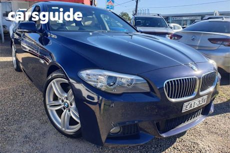 Blue 2011 BMW 520D Sedan