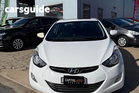 White 2012 Hyundai Elantra Sedan Premium