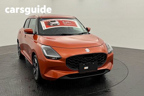 Orange 2025 Suzuki Swift Hatchback Hybrid GLX