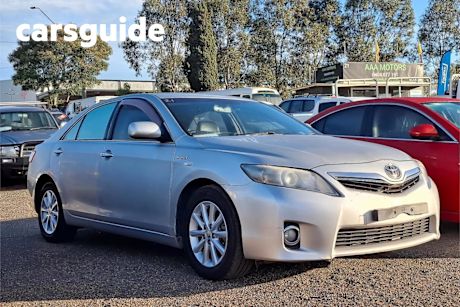 Silver 2010 Toyota Camry Sedan Hybrid