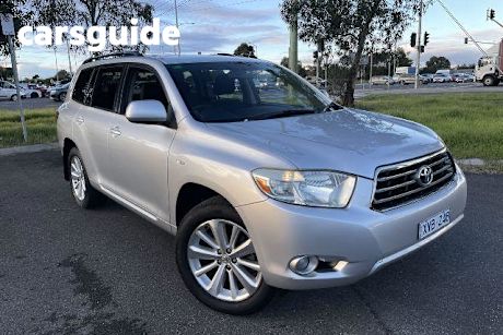 Silver 2010 Toyota Kluger Wagon Altitude (4X4) 7 Seat