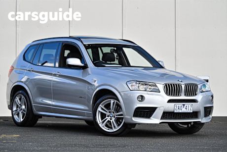 Silver 2013 BMW X3 Wagon Xdrive 30D