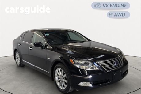Black 2007 Lexus LS600H Sedan L Package