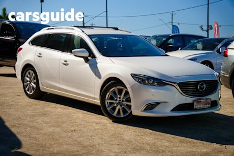 White 2015 Mazda 6 Wagon Touring