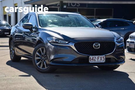 Grey 2022 Mazda 6 Sedan Sport