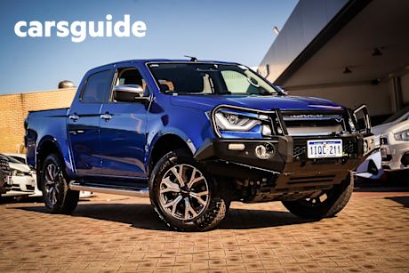 Blue 2024 Isuzu D-MAX Crew Cab Chassis LS-U (4X4)