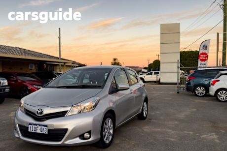 Silver 2012 Toyota Yaris Hatchback YRX