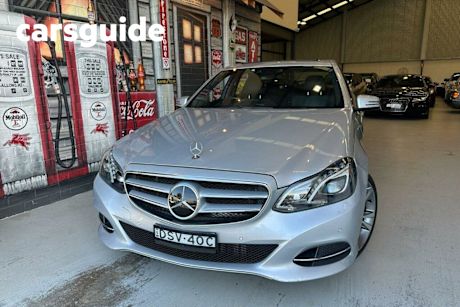 Silver 2013 Mercedes-Benz E300 Sedan Bluetec Hybrid