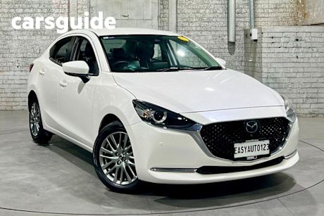 White 2021 Mazda 2 Sedan G15 GT