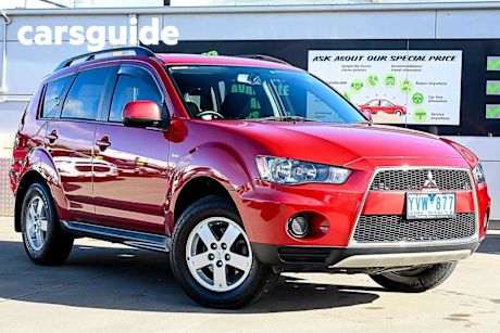 Red 2012 Mitsubishi Outlander Wagon LS (fwd)