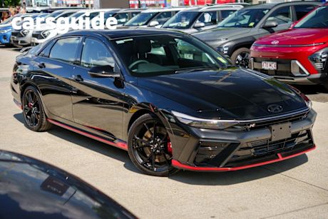 Black 2025 Hyundai I30 Sedan N Premium With Sunroof