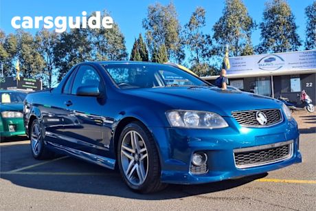 Blue 2012 Holden Commodore Utility SV6 (lpg)