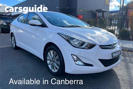 White 2014 Hyundai Elantra Sedan Elite