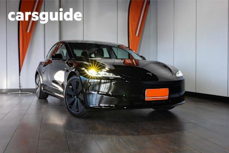 Black 2025 Tesla Model 3 Sedan Rear-Wheel Drive