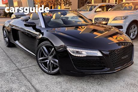 Black 2014 Audi R8 Convertible Spyder 4.2 FSI Quattro