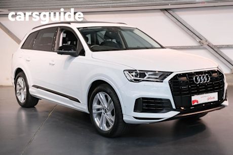 White 2022 Audi Q7 Wagon 45 TDI Quattro Mhev