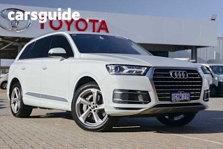 White 2017 Audi Q7 Wagon 3.0 TDI Quattro
