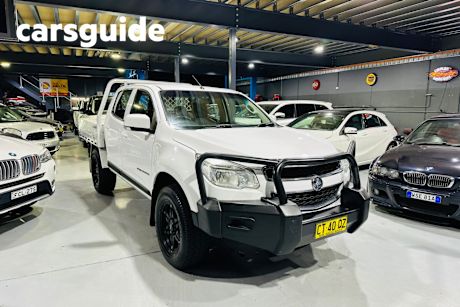 White 2015 Holden Colorado Crew Cab Chassis LS (4X4)