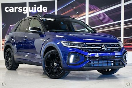 Blue 2024 Volkswagen T-ROC Wagon 140TSI R-Line