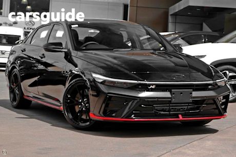 Black 2025 Hyundai I30 Sedan N Premium With Sunroof