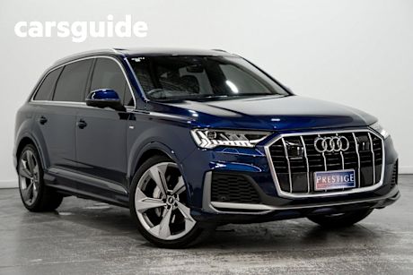 Blue 2021 Audi Q7 Wagon 50 TDI Quattro S Line Mhev