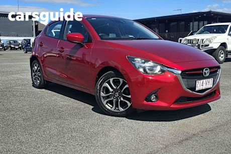 Red 2014 Mazda 2 Hatchback Genki