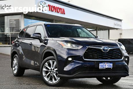 Blue 2022 Toyota Kluger Wagon Grande Hybrid AWD