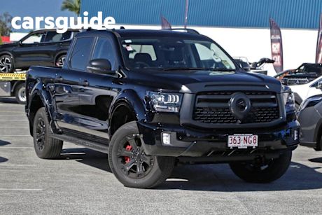 Black 2025 GWM Cannon Alpha Dual Cab Utility Ultra Phev (4X4)