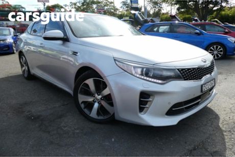 Silver 2015 Kia Optima Sedan GT NAV (red Leather)